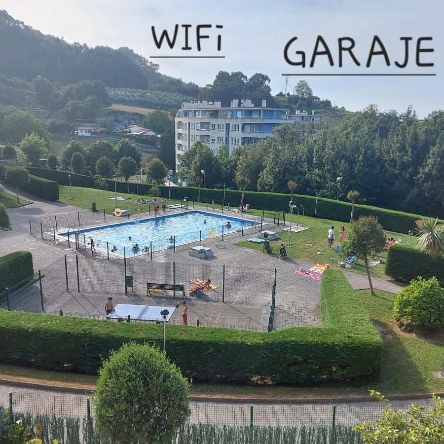 Soleado Piso Con Garaje Y Piscina A 8' Centro Apartment Castro Urdiales Luaran gambar